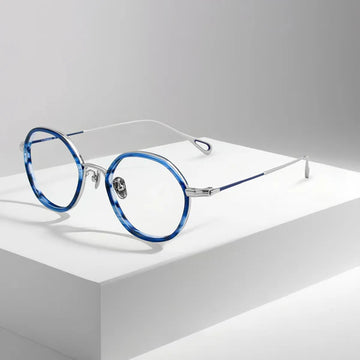 Gildo Retro Round Titanium Glasses Frame